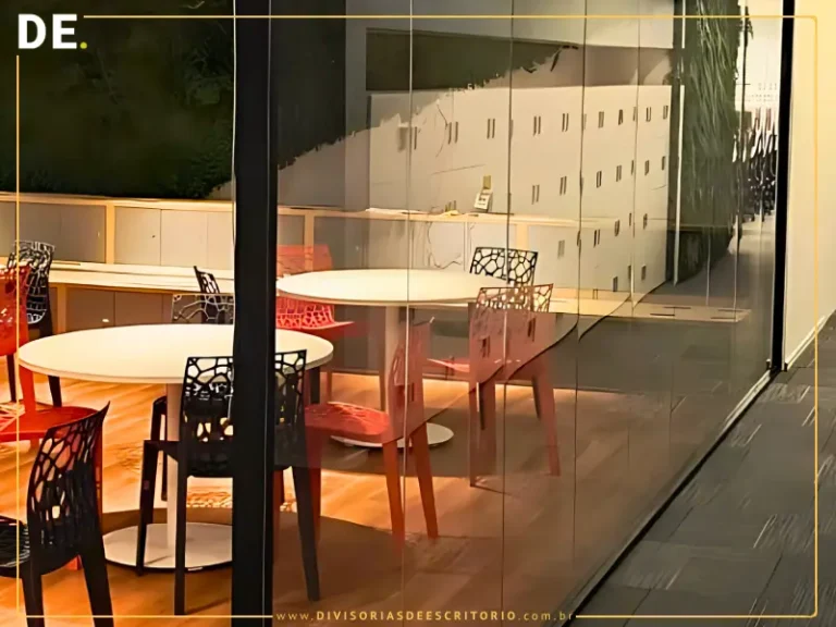 divisórias para escritório de vidro junta seca